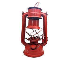 Kerosene Lantern red rustic vintage oil lamp for decor globe brand 303